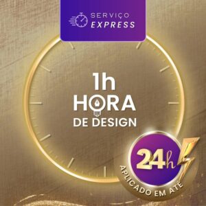 1 Hora de Design Exclusivo com Serviço Rápido em Até 24h