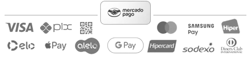Bandeiras de Pagamento da Loja By Mariana através do Mercado Pago