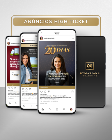 Criativos de Anúncios Premium Low, Médio e High Ticket Pack no Canva
