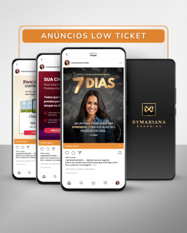 Criativos de Anúncios para Low Ticket Pack no Canva