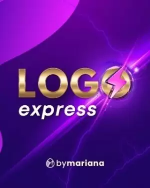 Logo Express mais Bonus com Entrega Imediata - Logotipo Logomarca que você monta em minutos com Design da ByMariana - Branding