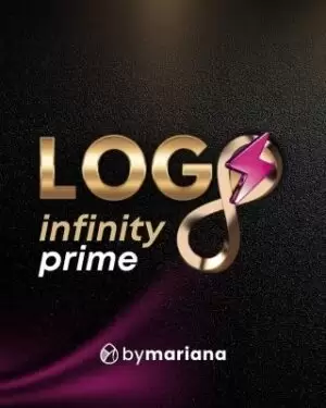 Pack Logo Logotipo Infinity Prime Marcas Tradicionais mais Bonus com Entrega Imediata - Logotipo Logomarca que você monta em minutos com Design da ByMariana - Branding