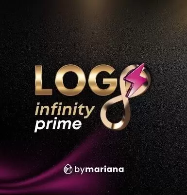 Pack Logo Logotipo Infinity Prime Marcas Tradicionais mais Bonus com Entrega Imediata - Logotipo Logomarca que você monta em minutos com Design da ByMariana - Branding