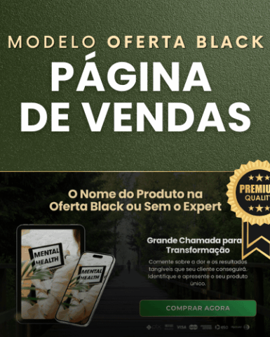 Pagina de Vendas Pronta Oferta Black no Canva Qualidade Premium com Prompt IA ChatGPT do Destrave Você Mesmo byMariana Machado