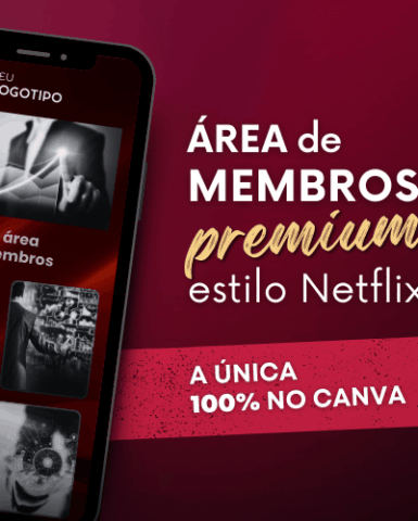 Site Estilo Área de Membros e Banner de Checkout 100% no Canva