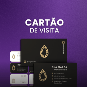 Pack de Cartões de Visita prontos para serem impressos Editável no Canva