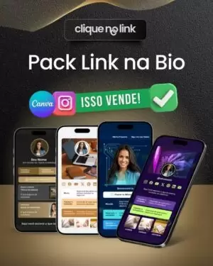Site Link Bio Personalizável em Poucos Cliques no Canva - Sua Vitrine Digital 24h Sem Precisa de Designer 100% no Canva
