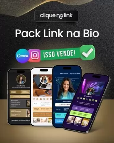 Site Link Bio Personalizável em Poucos Cliques no Canva - Sua Vitrine Digital 24h Sem Precisa de Designer 100% no Canva