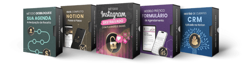 Bônus do Pack Site Link na Bio - Gestão de Clientes e CRM, Guia Completo no Notion, Instagram Destravado, Metodo Desbloquei sua Agenda, Formulario para Agendamento
