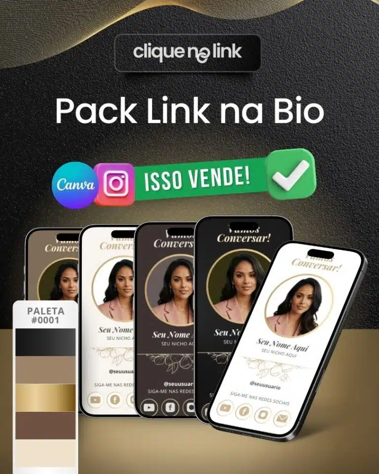 Site Link na Bio do Instagram Demo Cores Dourados 0001 - 003