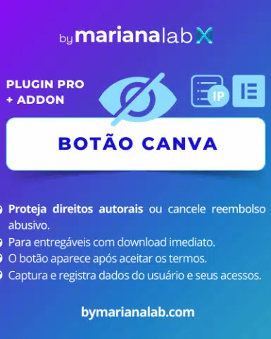 Plugin Botão Canva Pro para Wordpress com Addon para Elementor