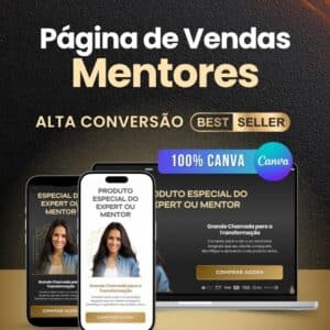 Pagina de Venda Mentores e Coaches