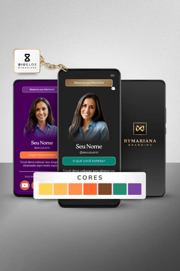 Link na Bio Canva — Coleção Super Agregador Líder Cores - BioElos