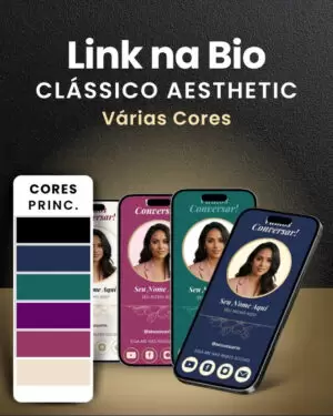 Site Link na Bio do Instagram 100% no Canva Modelo Clássico