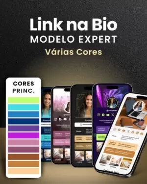 Site Link na Bio do Instagram no Canva Modelo Expert