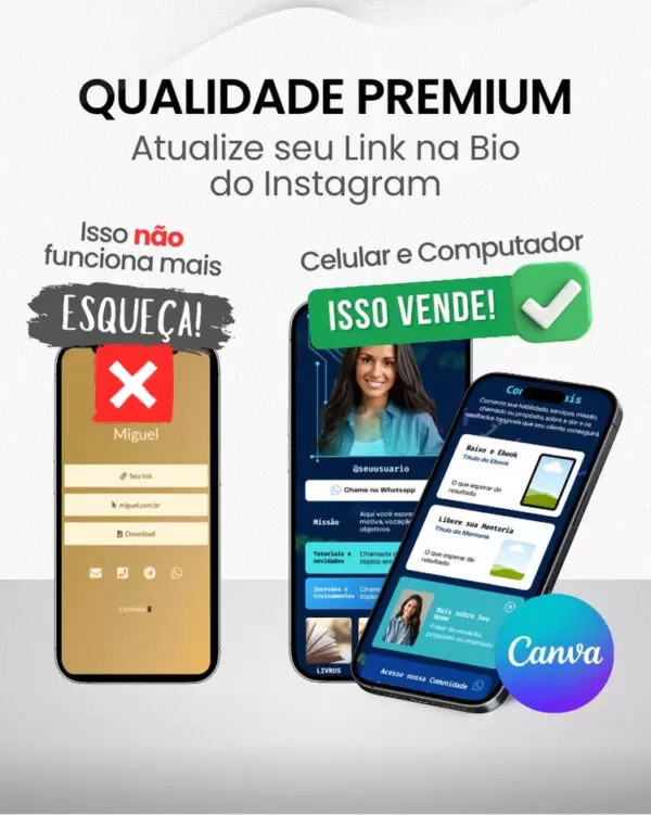 Site Link na Bio para Instagram