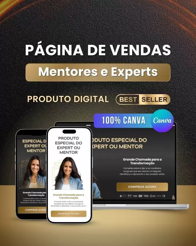 Pagina de Venda Mentores e Coaches