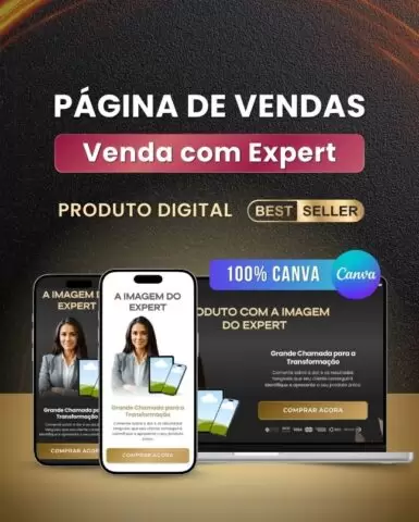 Pagina de Venda Produto do Expert ou Mentor
