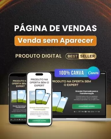 Pagina de Venda sem Aparecer - Produto Digital sem Expert ou Mentor