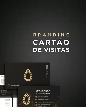 Cartão de Visita para Impressão Design Profissional no Canva