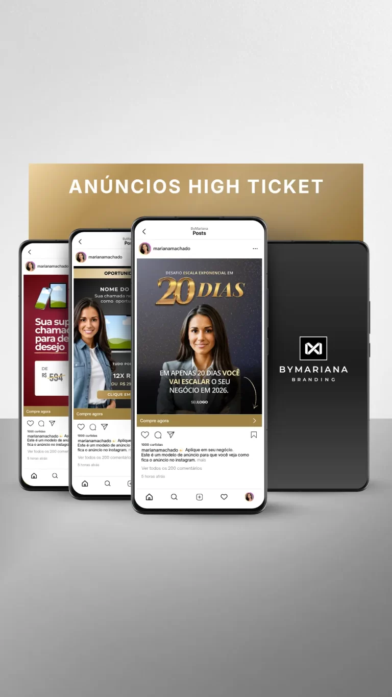 Criativos de Anúncios Premium para Produtos Digitais High Ticket Mentorias, Masterclass e Cursos