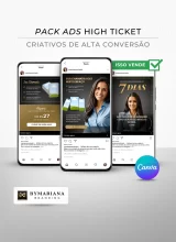 Demonstração Real dos Criativos de Anúncios Premium para Produtos Digitais High Ticket Mentorias, Masterclass e Cursos