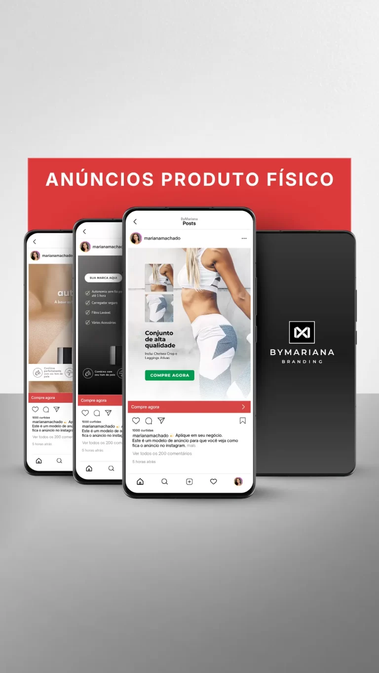 Criativos de Anúncios Premium para Produtos Físicos