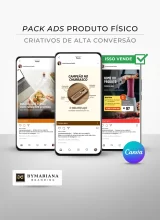 Demonstração dos Criativos de Anúncios Premium para Produtos Físicos