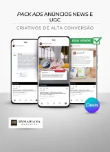 Demonstração do que vem na coleção de Criativos de Anúncios Premium no Formato UGC e News para