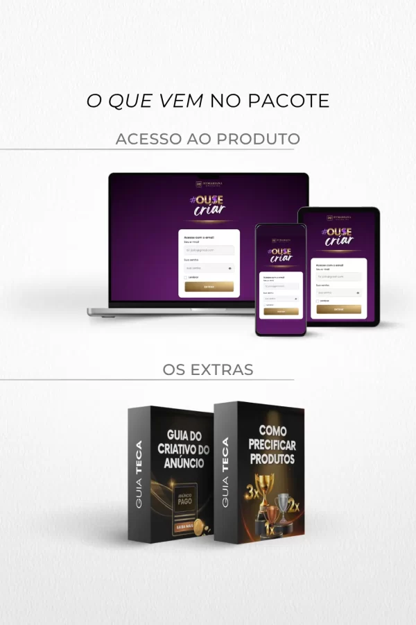 Acesso e Imediato e Bônus dos Criativos de Anúncios