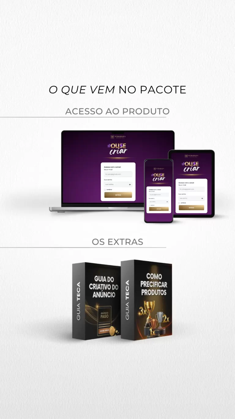Acesso e Imediato e Bônus dos Criativos de Anúncios