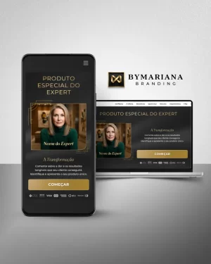 Landing Page Expert | Gold Signature (Black & Gold)