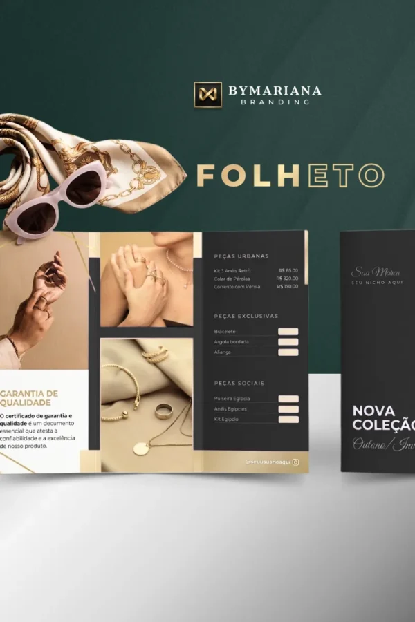 Folheto 2 Dobras de Produtos