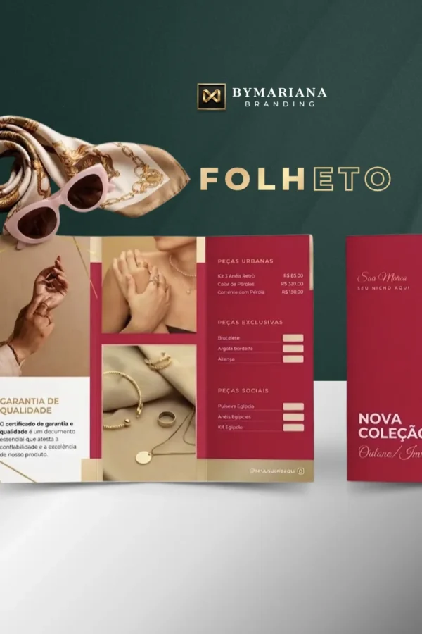 Folheto 2 Dobras de Produtos