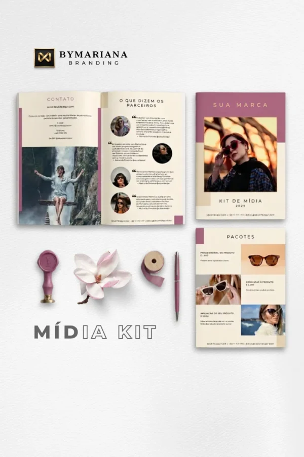 Mídia Kit - Rosa Gold Nude