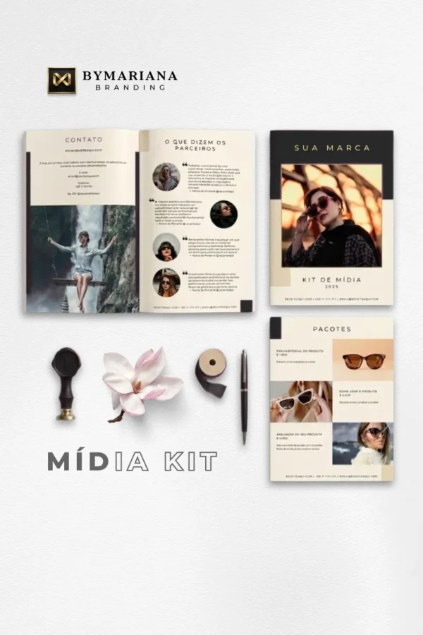 Mídia Kit - Preto Onix Gold