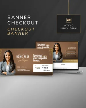 Banner para Página de Checkout de Pagamento Template Canva — Couro Marrom Camurça