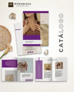 Brochura de Apresentação de Negócios - Roxo Ametista