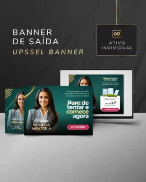 Banner de Saída para Produto Digital Template Canva — Verde Esmeralda