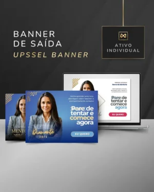 Banner de Saída para Produto Digital Template Canva — Azul Safira
