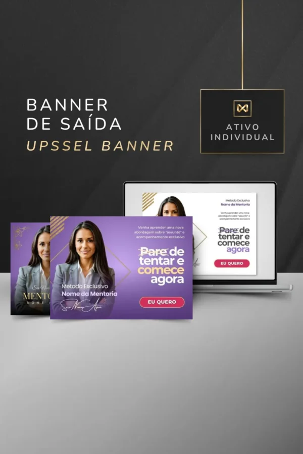 Banner de Saída para Produto Digital Template Canva — Roxo Ametista