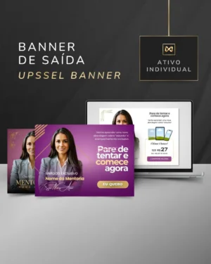 Banner de Saída para Produto Digital Template Canva — Orquídea Lilás
