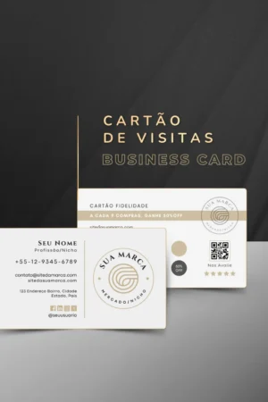 Cartão de Visita para Impressão Design Profissional no Canva