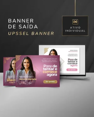 Banner de Saída para Produto Digital Template Canva — Rosa Gold Nude