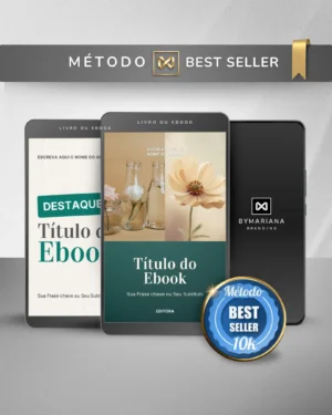 Template Ebook Canva Método Best Seller Capa de Livro Verde Esmeralda
