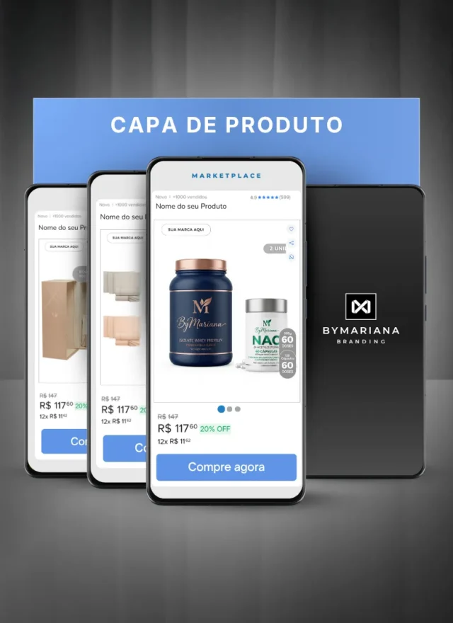 Coleção de Capas para Produtos em Marketplace com Engenharia Visual