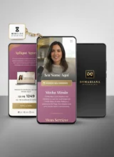 Link na Bio Canva — Modelo Link Commerce Rosa Gold v1 - BioElos