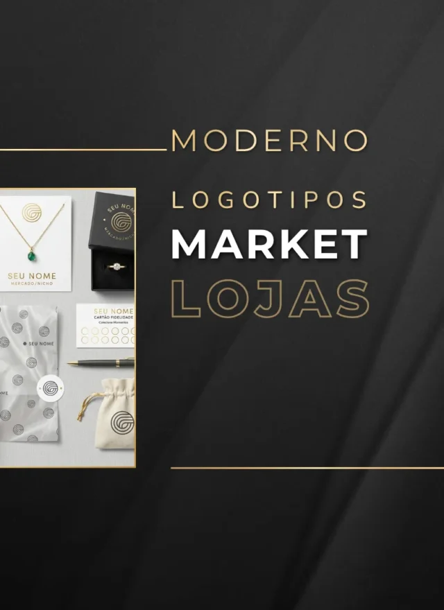 Logotipos Modernos Estratégicos para Lojas Virtuais e Marketplace