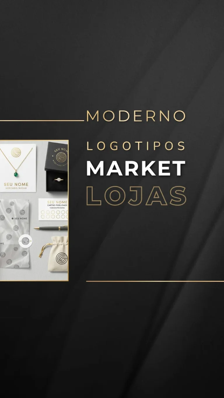 Logotipos Modernos Estratégicos para Lojas Virtuais e Marketplace