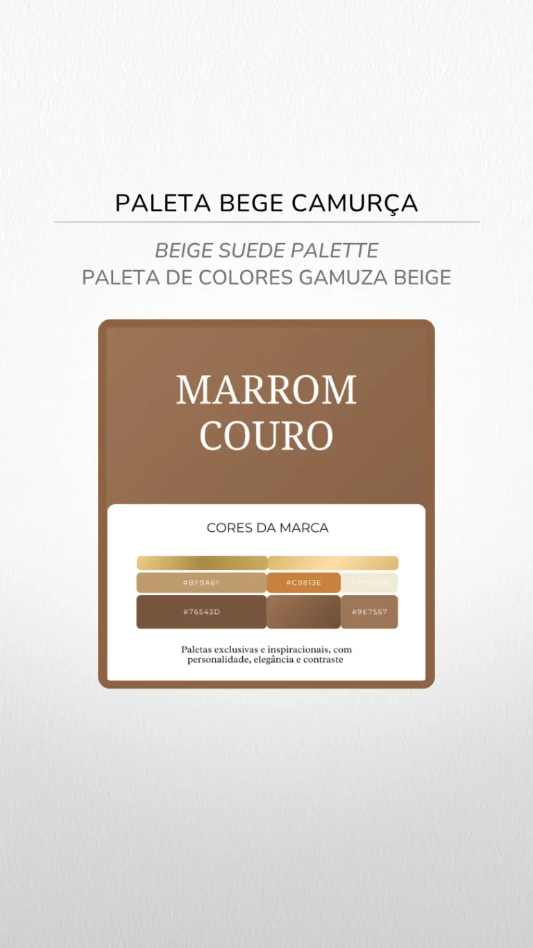 Paleta Marrom Couro